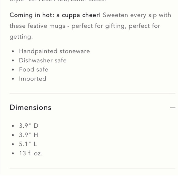 🍋‍🟩NWT Anthropologie Holifaye Christmas Mug-lime - Picture 5 of 5